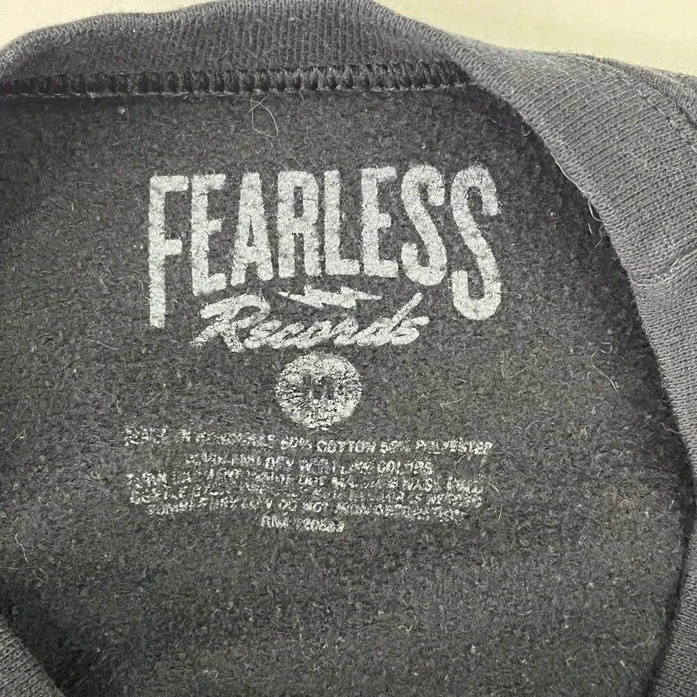 Pierce The Veil Crewneck Sweatshirt Fearless Records Band Merch Mens Size M - Picture 10 of 13